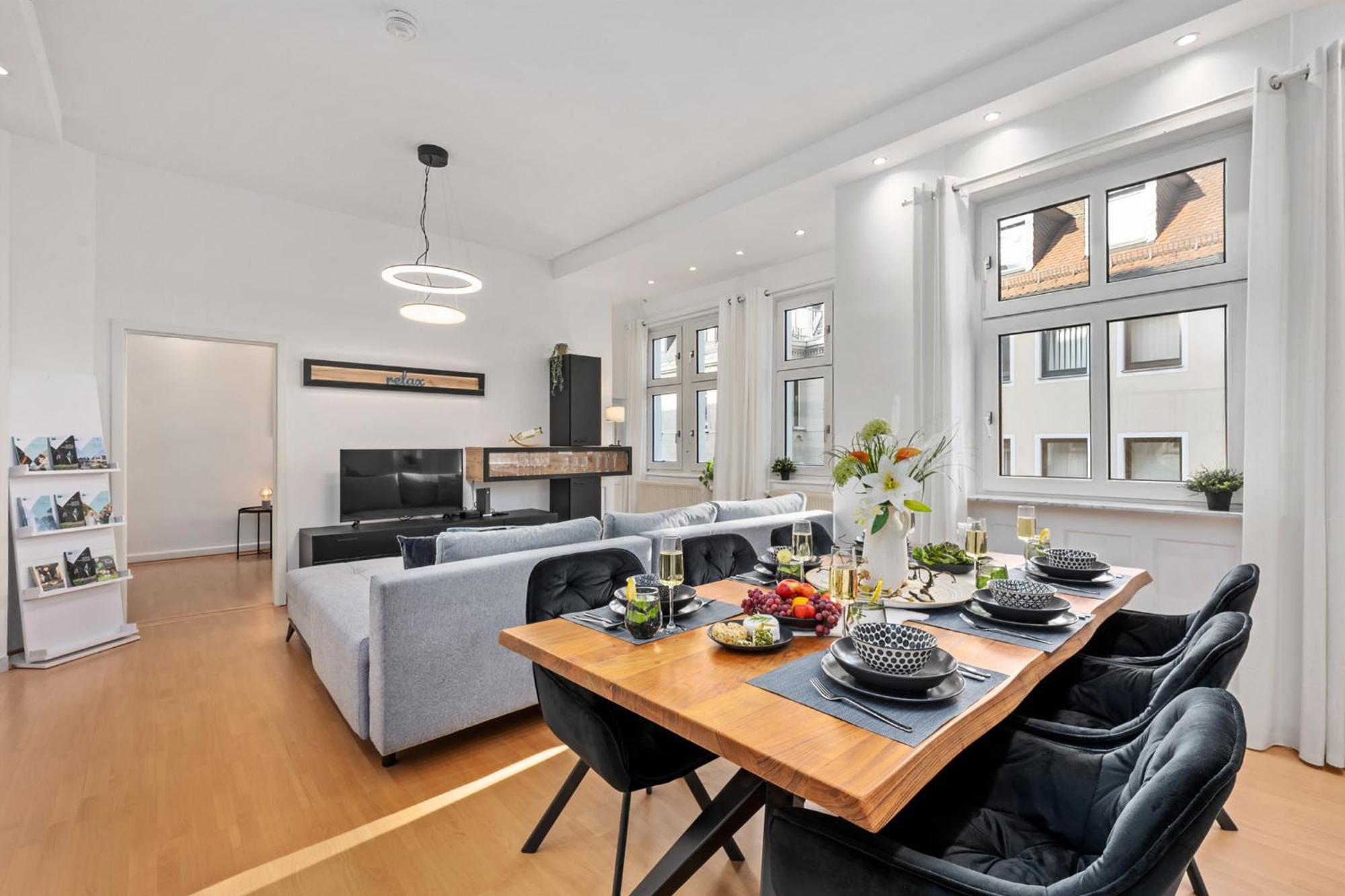באד קיסינגן Ferienwohnung Blassdoerfer - Modernes Apartment In Bester Lage Und 93 Qm2 מראה חיצוני תמונה